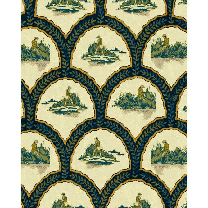 The Hunter Wallpaper Pale Green | Mind The Gap