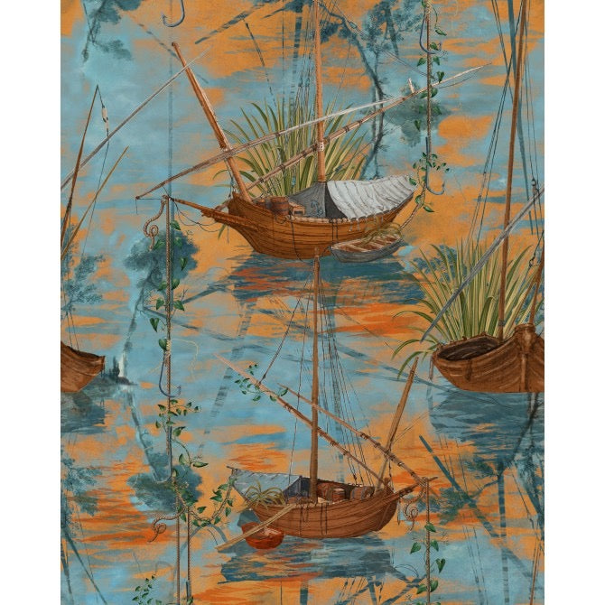 Moored Boats Aquarius  Wallpaper | Mind The Gap