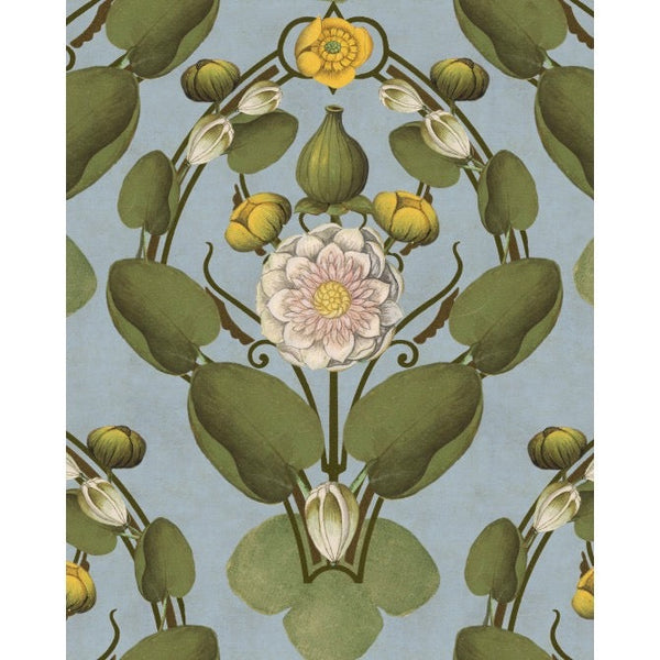 Azure Mural - Blue, White, Yellow Wallcovering | Mind the Gap