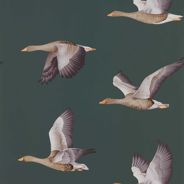 Elysian Geese Amsterdam Green | Sanderson