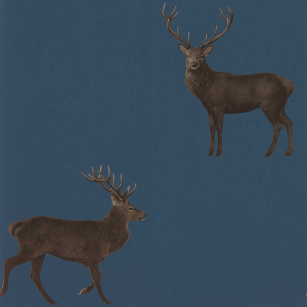 Evesham Deer Indigo | Sanderson