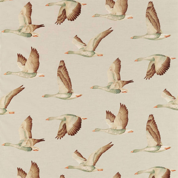 Elysian Geese Briarwood/Linen | Sanderson