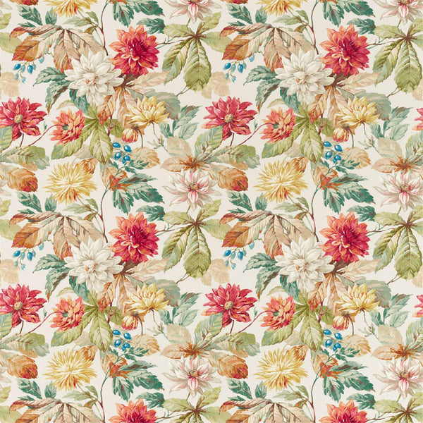 Dahlia & Rosehip Briarwood/Russet | Sanderson