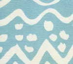 Pale Aqua on White Wallcoverings | Alan Campbell