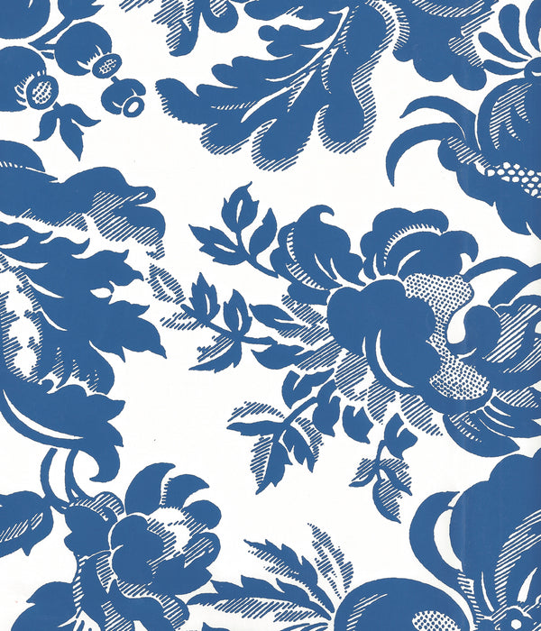 Des Gardes New Navy on Off White Screen Printed | China Seas