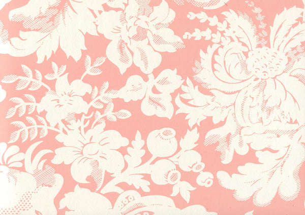 Des Gardes Reverse Soft Pink on Off White Screen Printed | China Seas