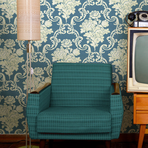 Thetford 1950's Damask Wallpaper | DW Bespoke Studios