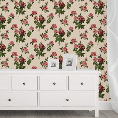 Bridgeport 1950's Floral Traditional | Architectural Wallcoverings