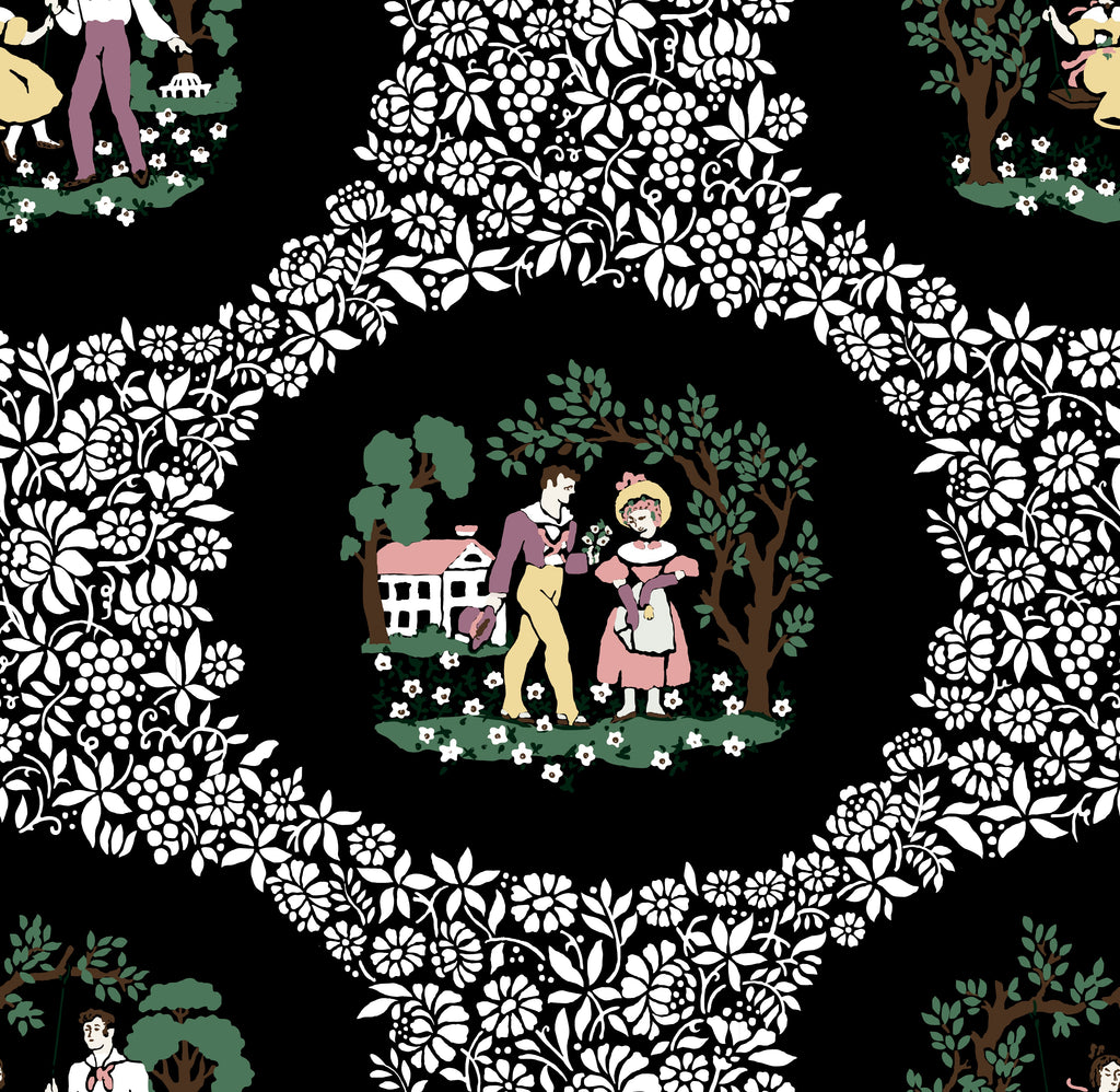 Beacon Falls Scenic 1950's  Wallcovering | DW Bespoke Studios