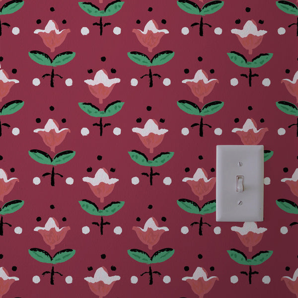 MariaÕs Tulips Authentic Vintage 1950's  Wallpapers