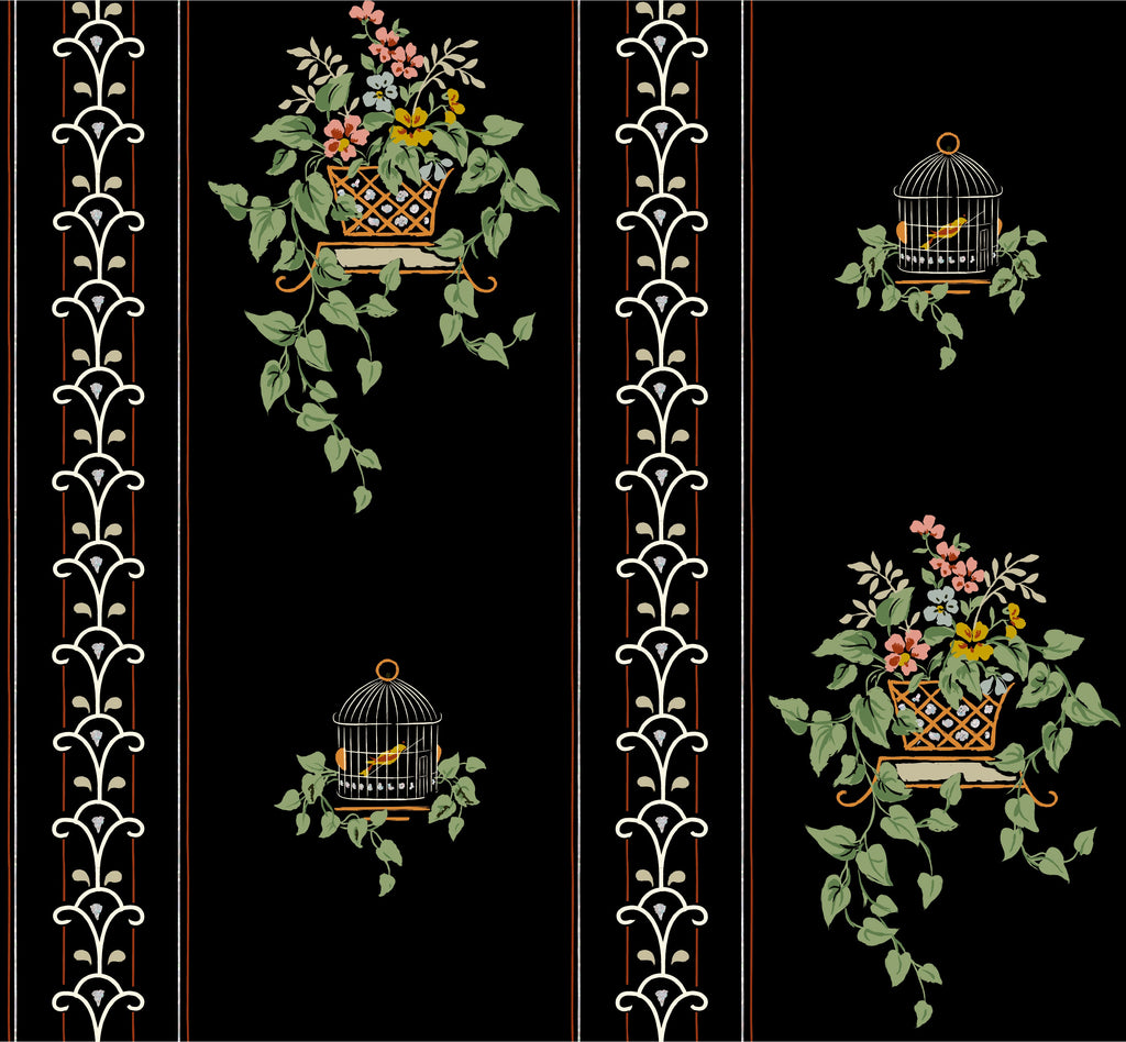 Edith's 1950's Stripe Wallcovering | DW Bespoke Studios