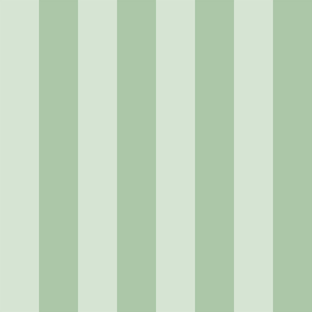 Pico 6" Fentucci Stripe -  Sunset Spring Green Wallcovering | DW Bespoke Studios