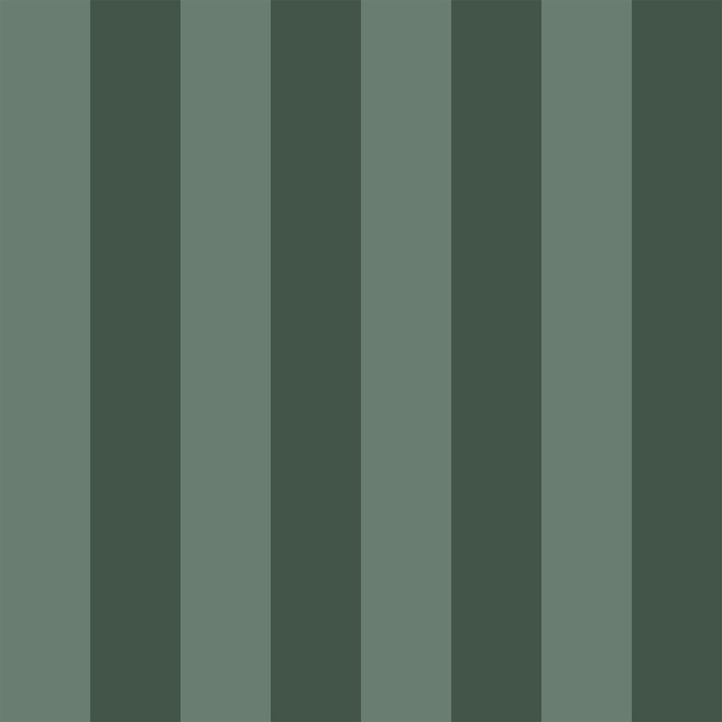 Pico 6" Fentucci Stripe -  Oxford Olive Green Wallcovering | DW Bespoke Studios