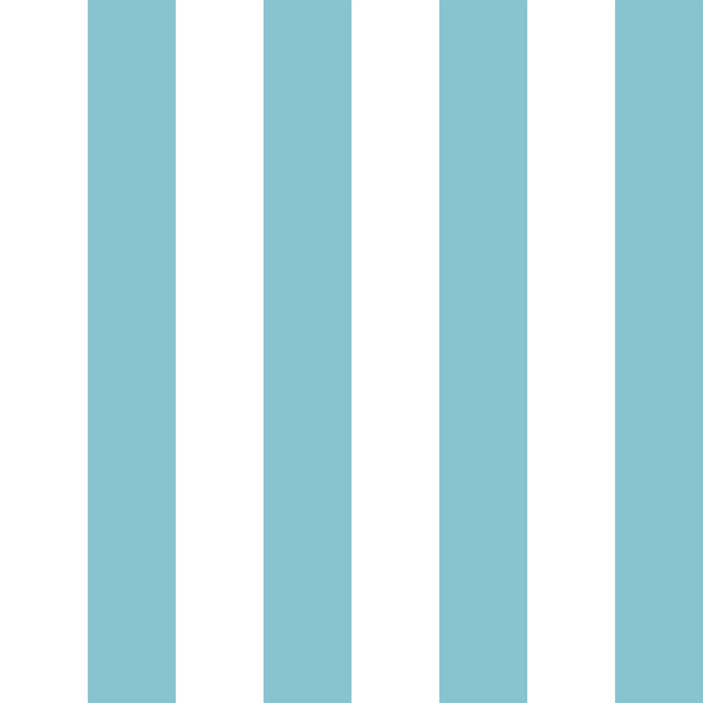 Pico 6" Fentucci Stripe -  Beverly Beach House Blue Wallcovering | DW Bespoke Studios