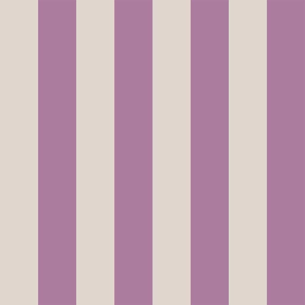 Pico 6" Fentucci Stripe -  Peck Drive Plum Wallcovering | DW Bespoke Studios