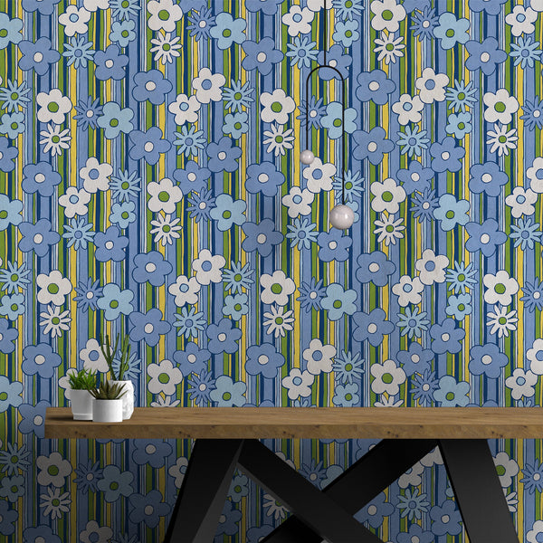 Happy Dasies 1970s Wallcovering | DW Bespoke Studios