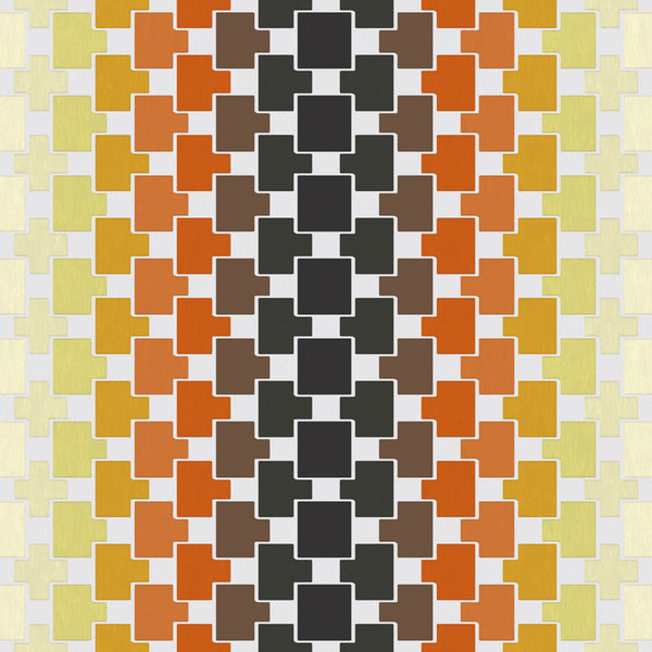 Fremont 1970's Geometric Wallcovering | DW Bespoke Studios