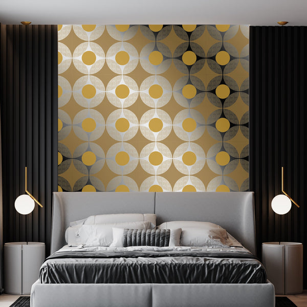 Gorham 1970's on Gold Mid-Century Modern | Architectural Wallcoverings