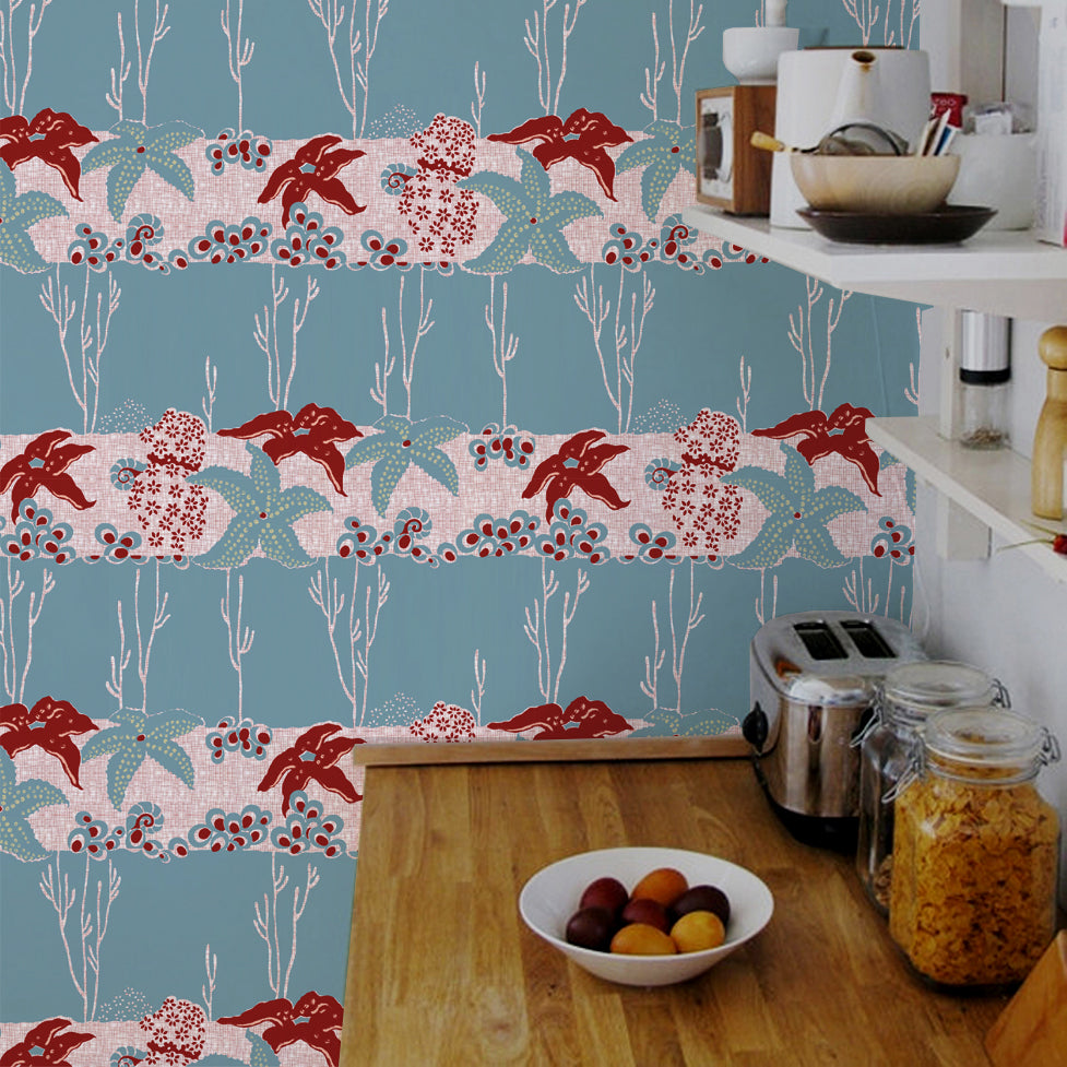 Savannah'S Starfish Authentic Vintage  |  Wallcovering | DW Bespoke Studios