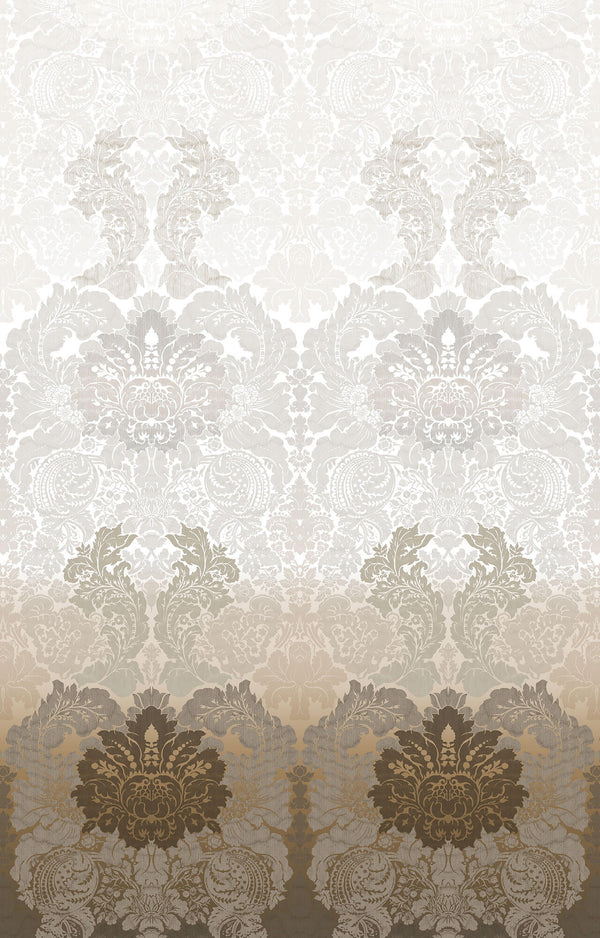 Disappearing Damask Superwide Beige | Timorous Beasties Wallcovering