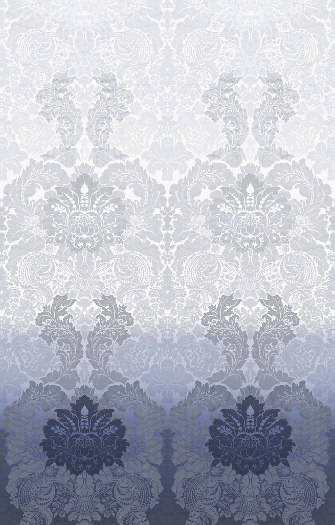 Disappearing Damask Superwide Blue