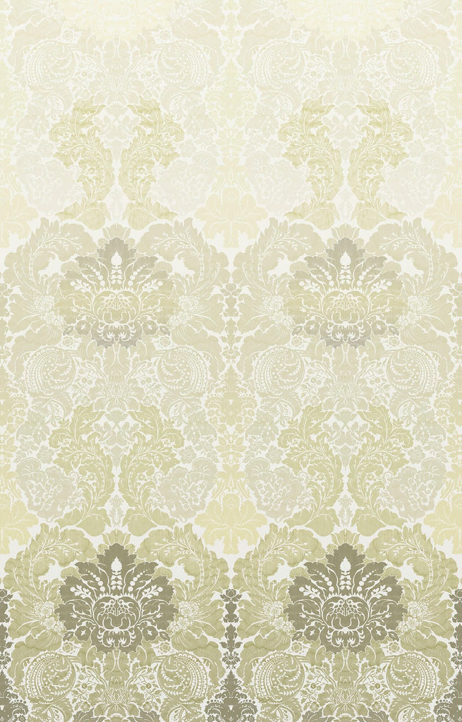 Disappearing Damask Superwide Lime Green