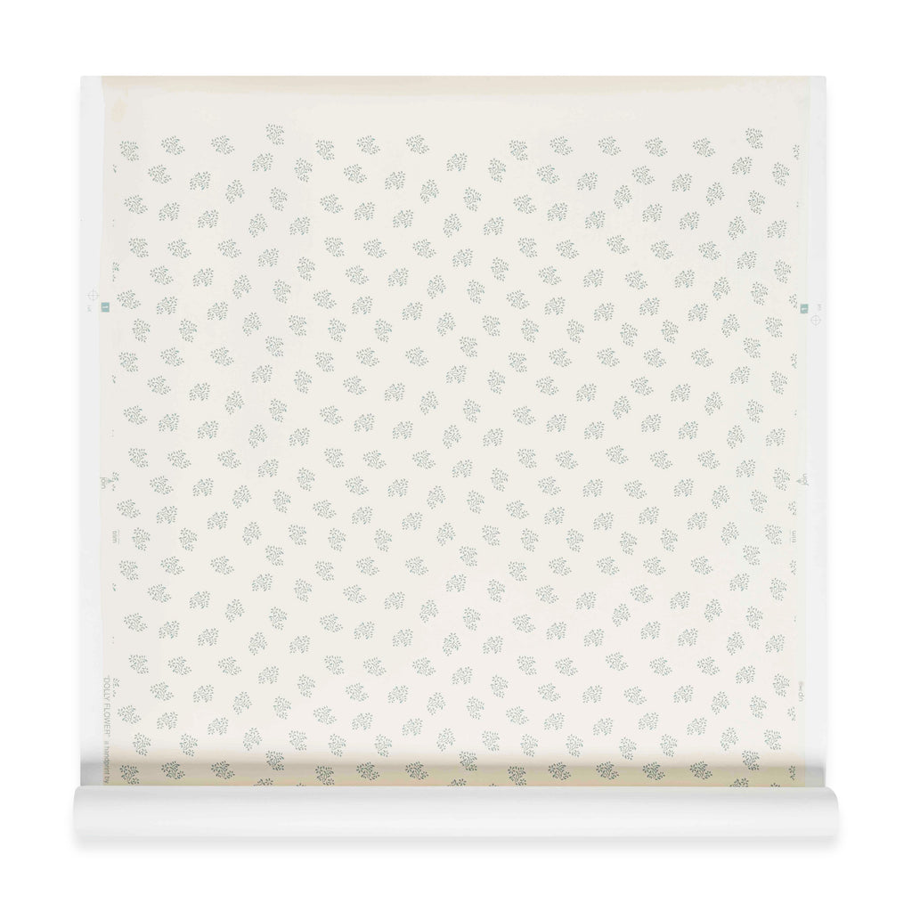 Dolly Flower Wallpaper Lettuce Green
