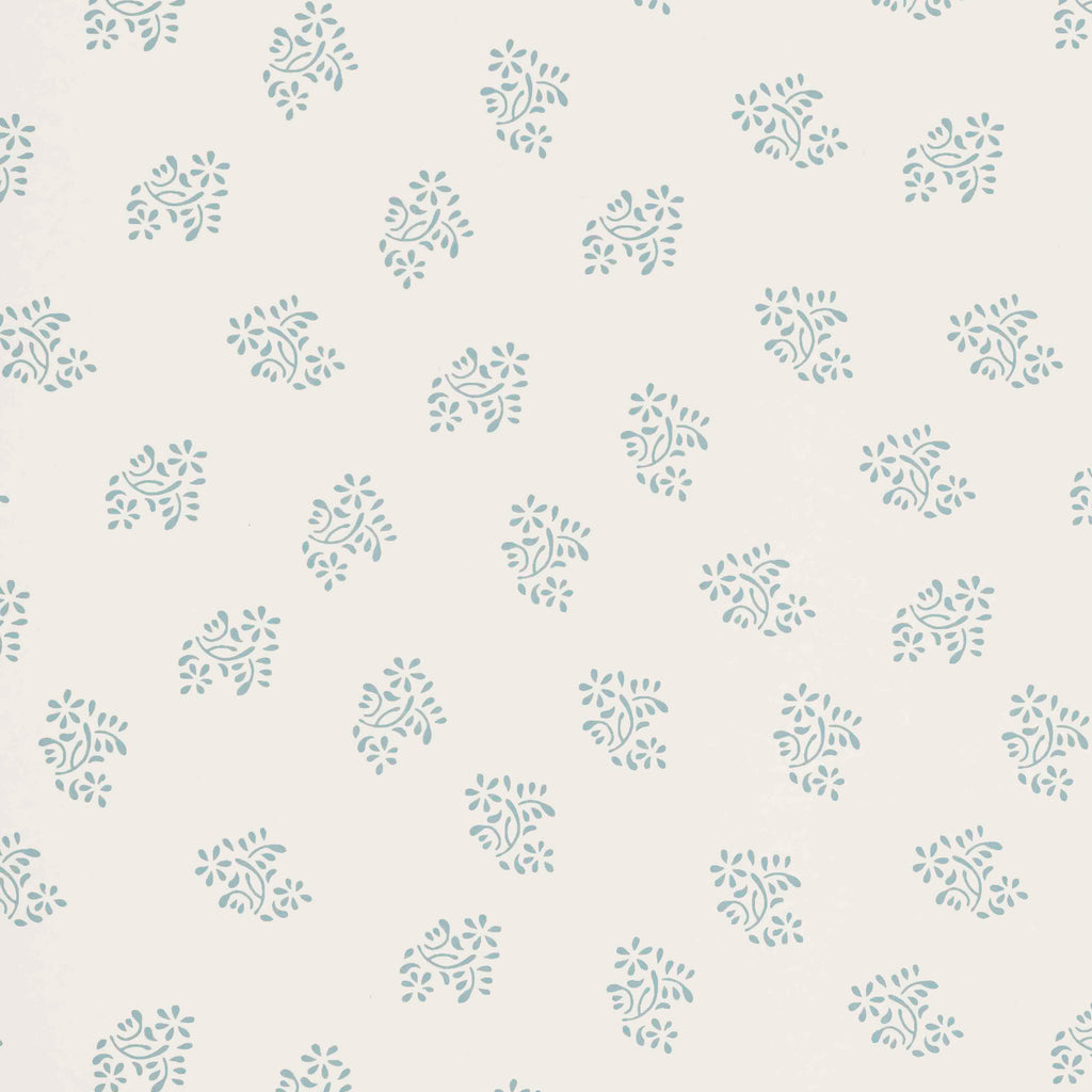 Dolly Flower Wallpaper Seafoam