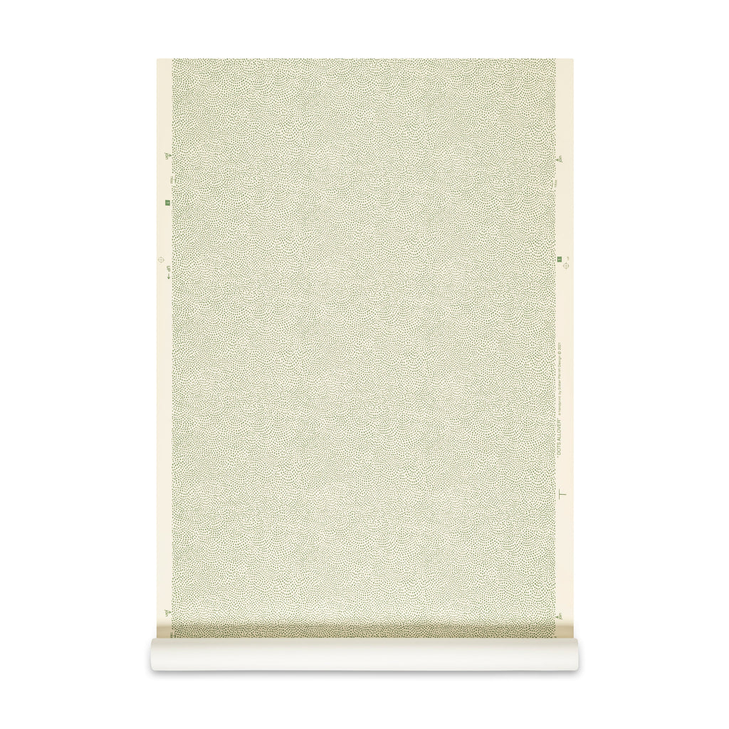 Dot All Over Wallpaper Green