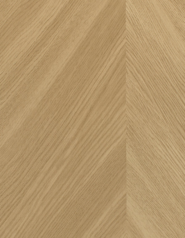 Tokyo Chevron Wood Gold Wallcovering | Phillipe Romano