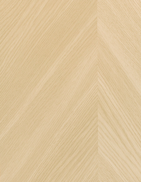Tokyo Chevron Wood Cream Wallcovering | Phillipe Romano
