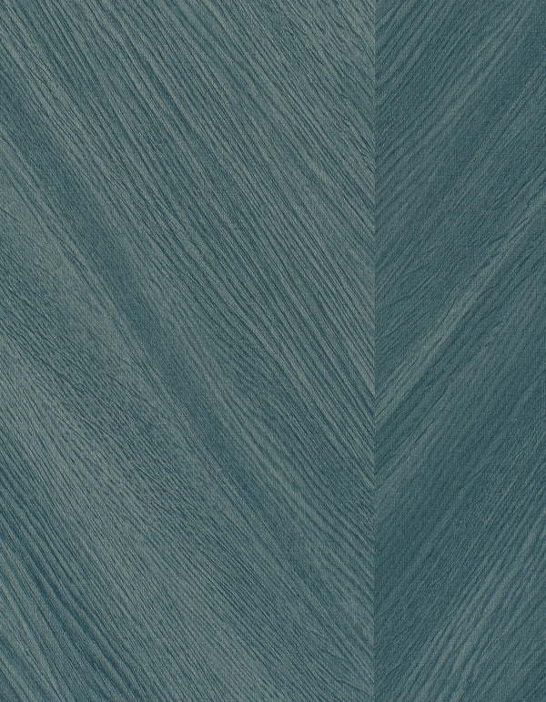 Tokyo Chevron Wood Wintergreen Wallcovering | Phillipe Romano