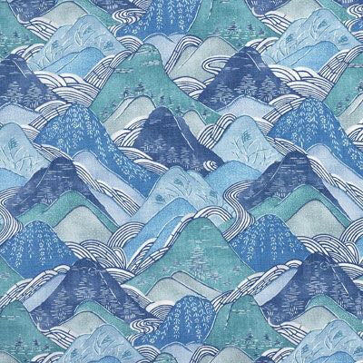 Edo Linen - Teal Blue By Lee Jofa Modern | Kelly Wearstler Collection |  Multipurpose Print