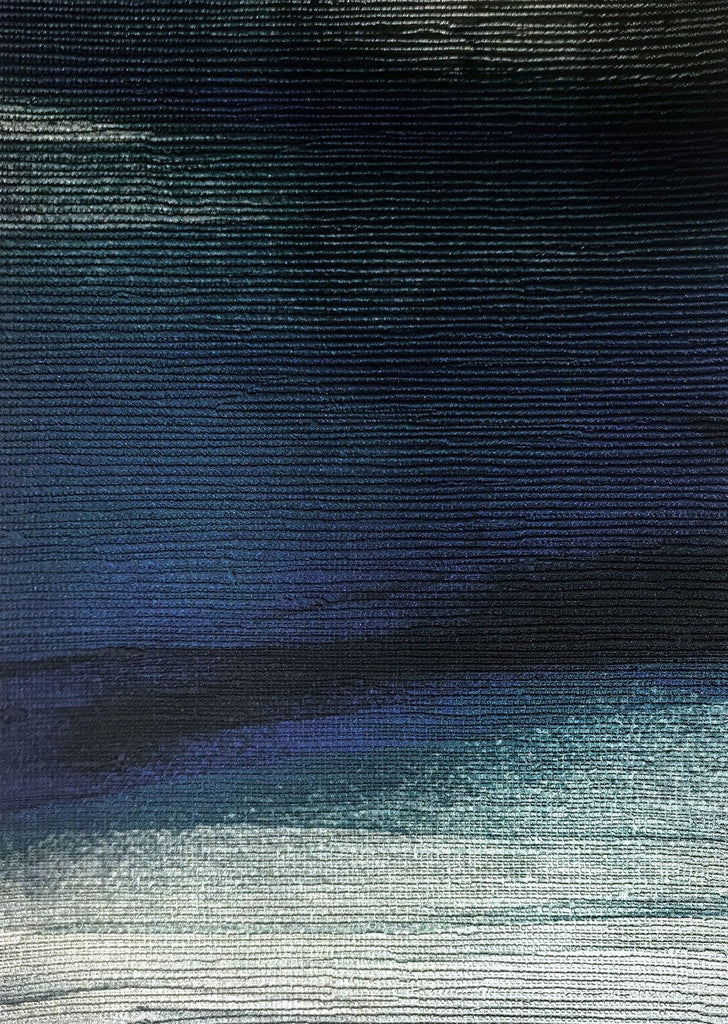 River Metallic Weave Deep Blue