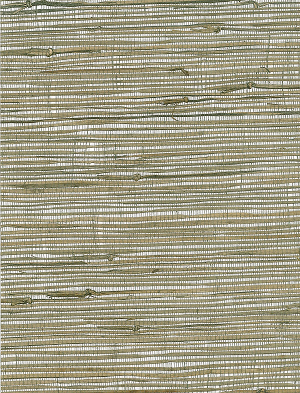 Triangle Grass Contemporary Grasscloth - Gray, Metallic Silver, Neutrals | Architectural Wallcoverings