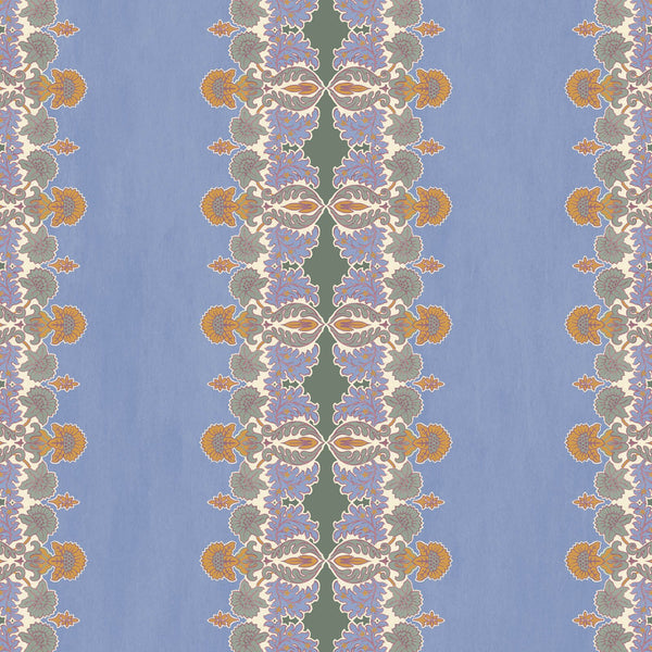 Emania Stripe Azurite, Sample Wallcoverings | House of Hackney