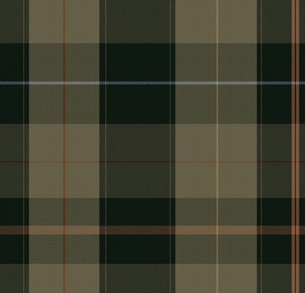 Equestrian Plaid Khaki - Yellow, Anthracite, Brown, Khaki Wallcovering | Mind the Gap