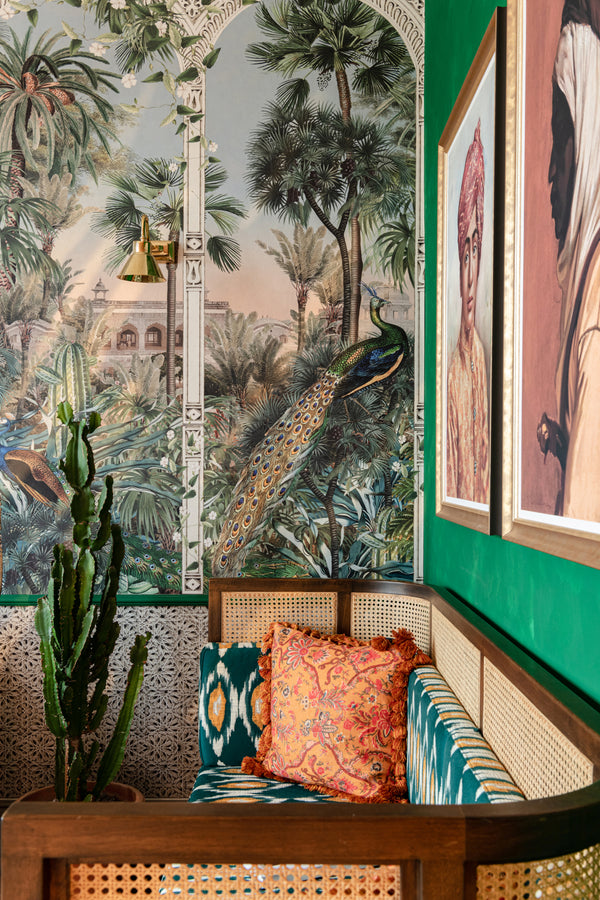 Erfoud - Taupe, Blue, Green, Brown Wallcovering | Mind the Gap