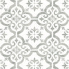 Malibu Encaustic Faux Tile Wallpaper - Traditional Tile - Harbor Mist | Malibu Wallpaper