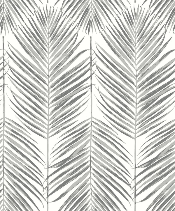 Marina Palm Coastal Botanical - Daydream Grey | Architectural Wallcoverings