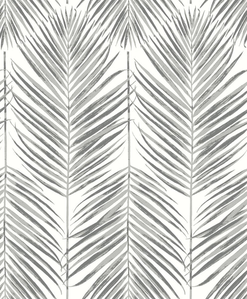 Malibu Marina Palm Wallpaper - Coastal Botanical - Daydream Grey | Malibu Wallpaper