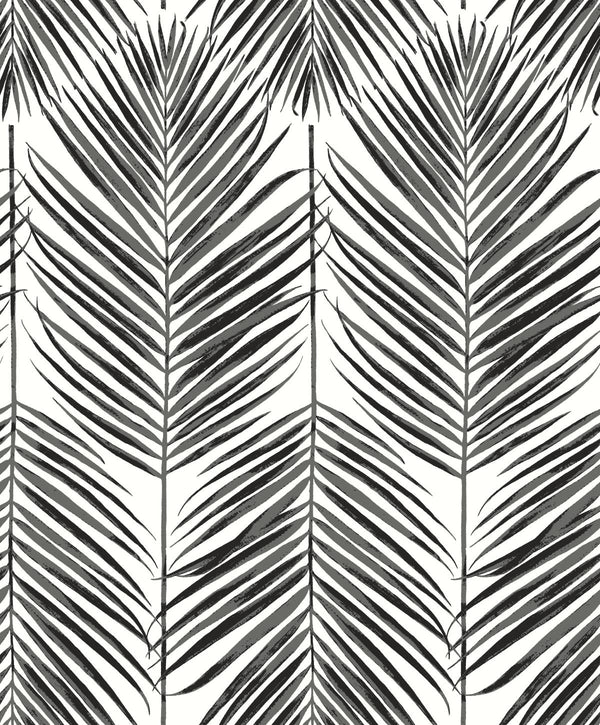 Marina Palm Coastal Botanical - Ebony | Architectural Wallcoverings