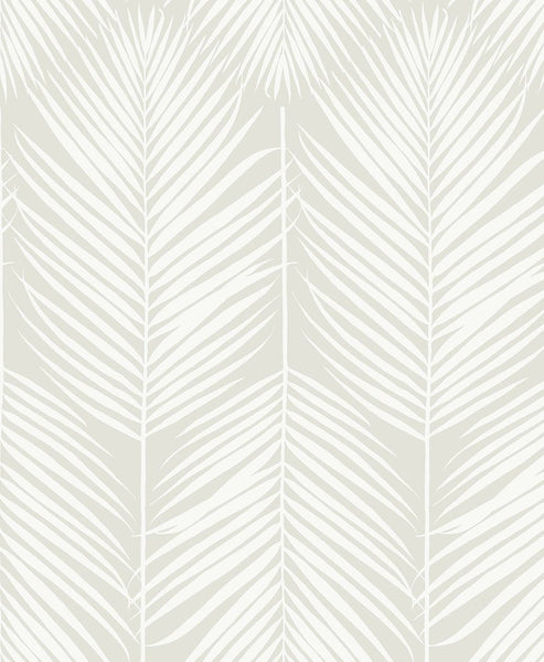 Malibu Athena Palm Wallpaper - Coastal Botanical - Sea Salt | Malibu Wallpaper