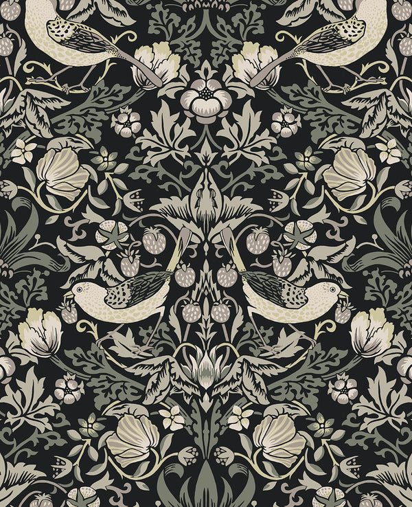 Fragaria Garden Vintage Animal Print - Blacksmith | Architectural Wallcoverings