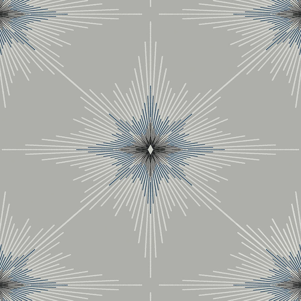 Malibu North Star Wallpaper - Contemporary Geometric - Argos Grey | Malibu Wallpaper