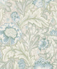 Malibu Acanthus Garden Wallpaper - Vintage Botanical - Powder Blue & Green Mist | Malibu Wallpaper