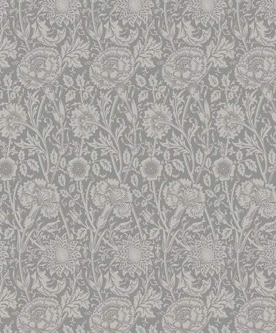 Tonal Floral Trail Vintage Floral - Argos Grey | Architectural Wallcoverings