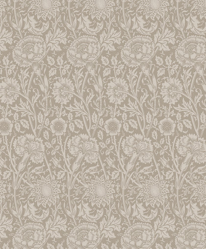 Tonal Floral Trail Vintage Floral - Taupe | Architectural Wallcoverings