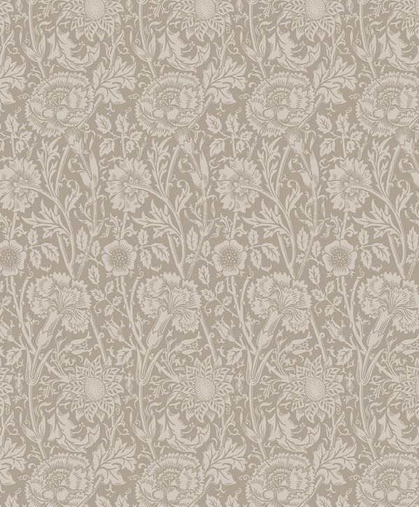 Tonal Floral Trail Vintage Floral - Taupe | Architectural Wallcoverings