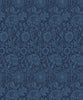 Malibu Tonal Floral Trail Wallpaper - Vintage Floral - Marine Blue | Malibu Wallpaper